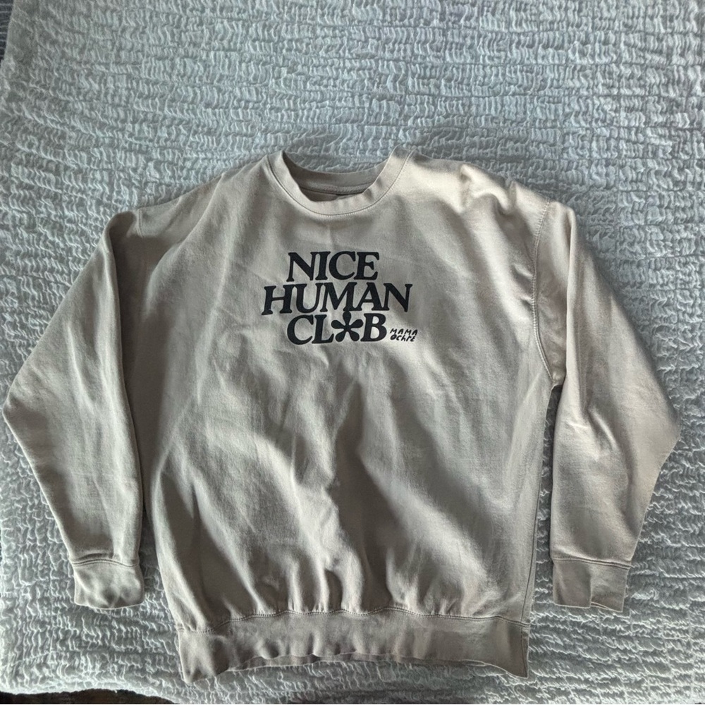 Nice Human Club crewneck sweatshirt size xl